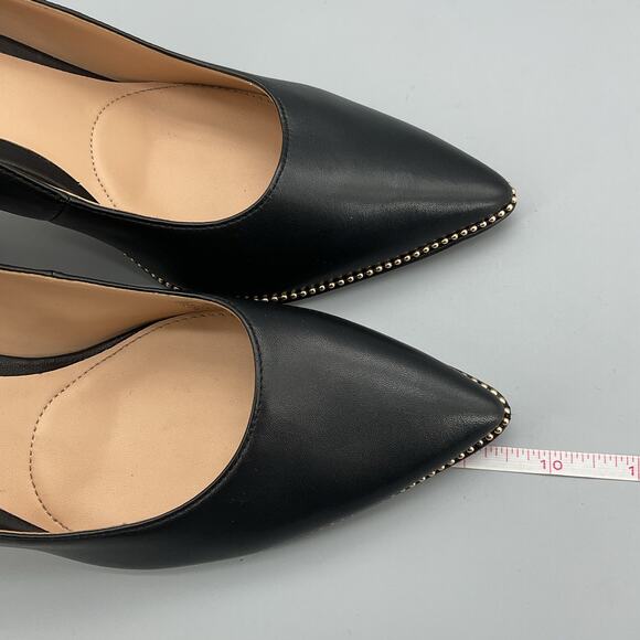 Coach Women’s Samantha Leather Pointed Pumps Black Size 7.5B - Picture 7 of 10